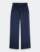 Satin Wide Leg Pants detail view by Scotch & Soda