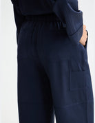 Satin Wide Leg Pants flat lay back view by Scotch & Soda