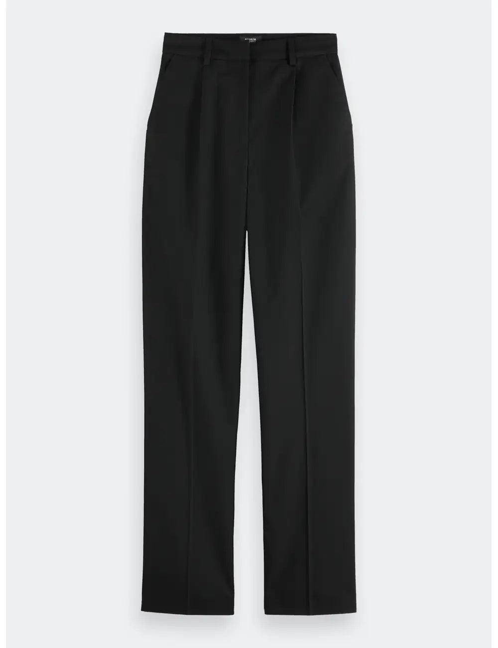 High Rise Tapered Pant flat lay front view by Scotch & Soda