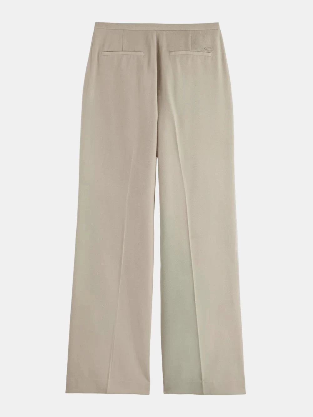 high-rise-wide-leg-gabardine-pant back view by Scotch & Soda