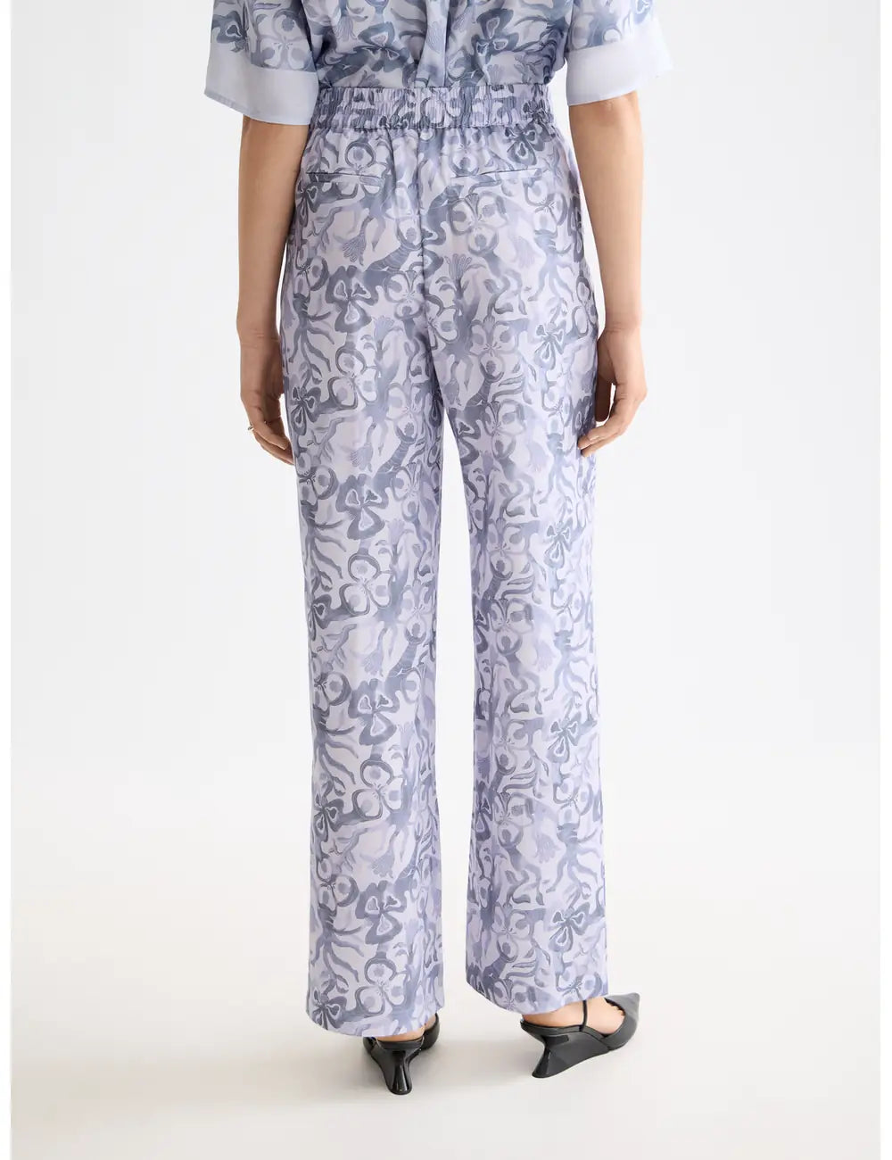 Wide Leg Trousers flat lay back view by Scotch & Soda
