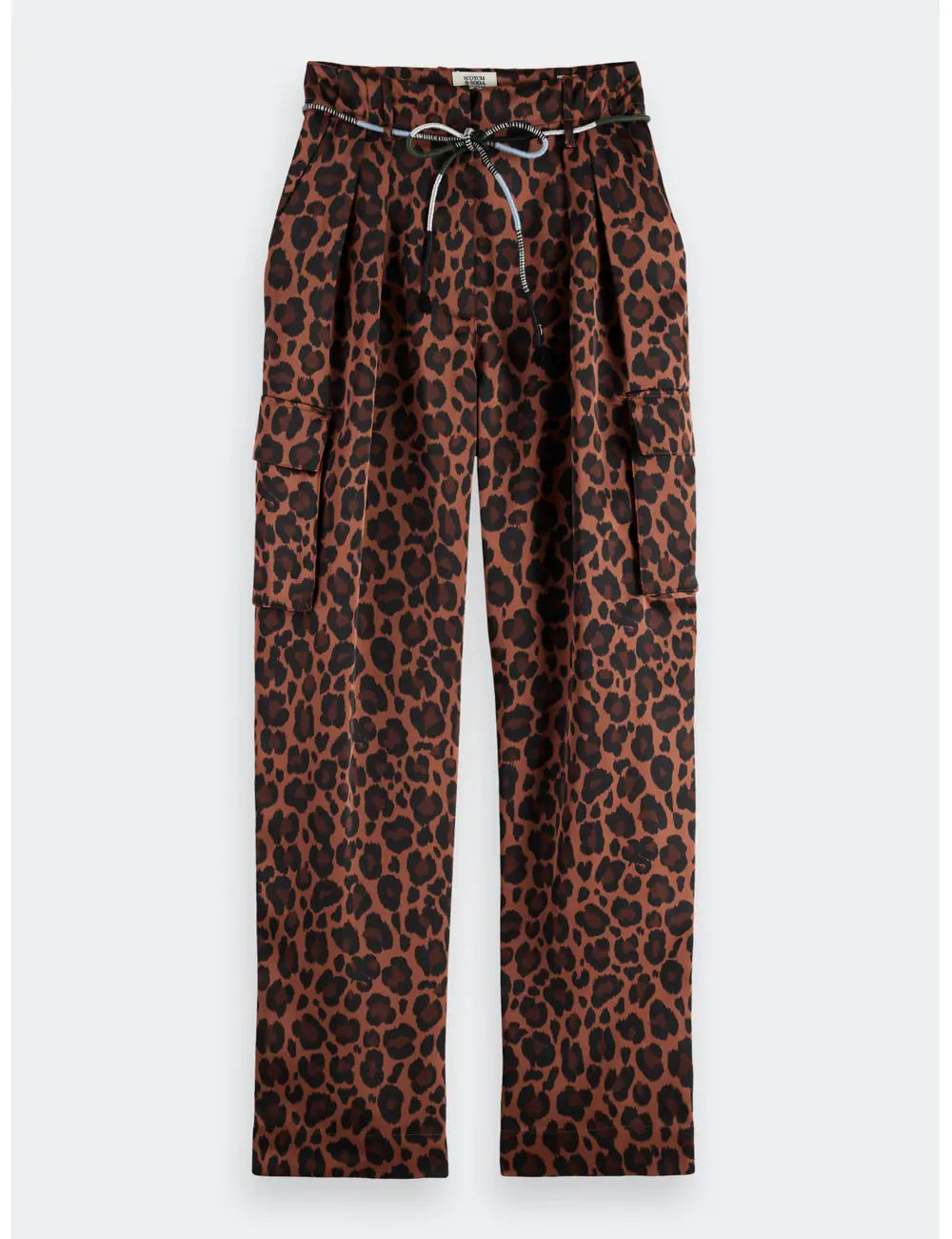 Satin Cargo Pant flat lay front view by Scotch & Soda