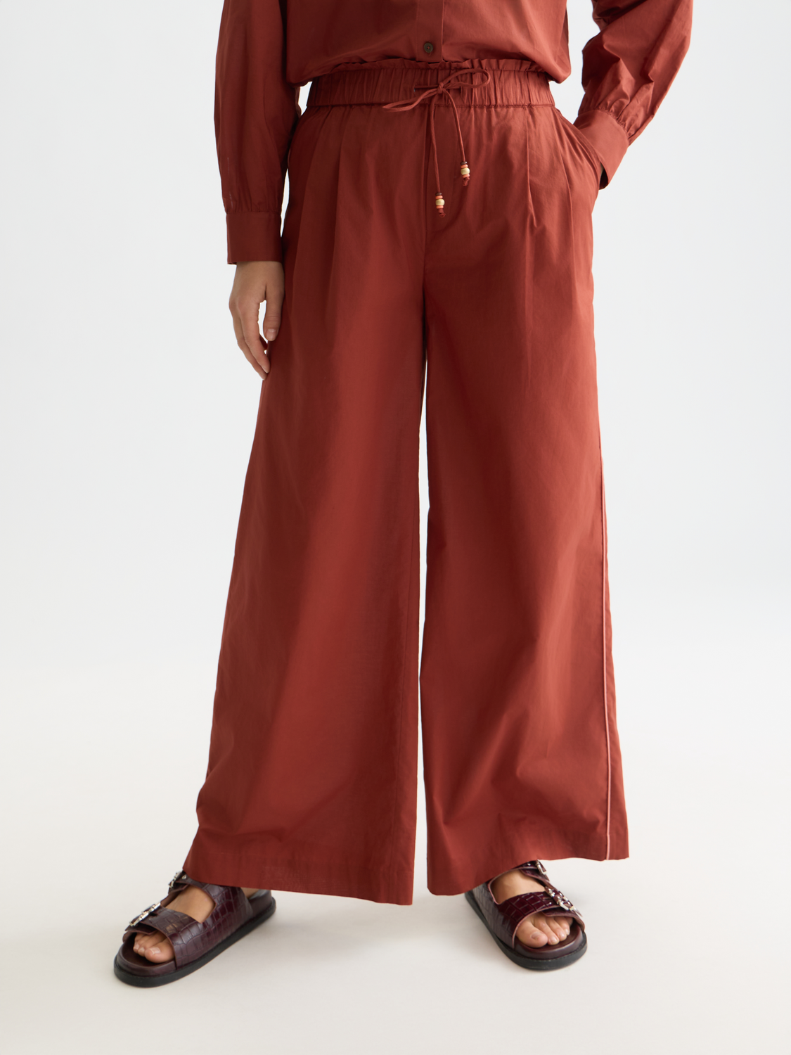 Cotton-voile beach pants