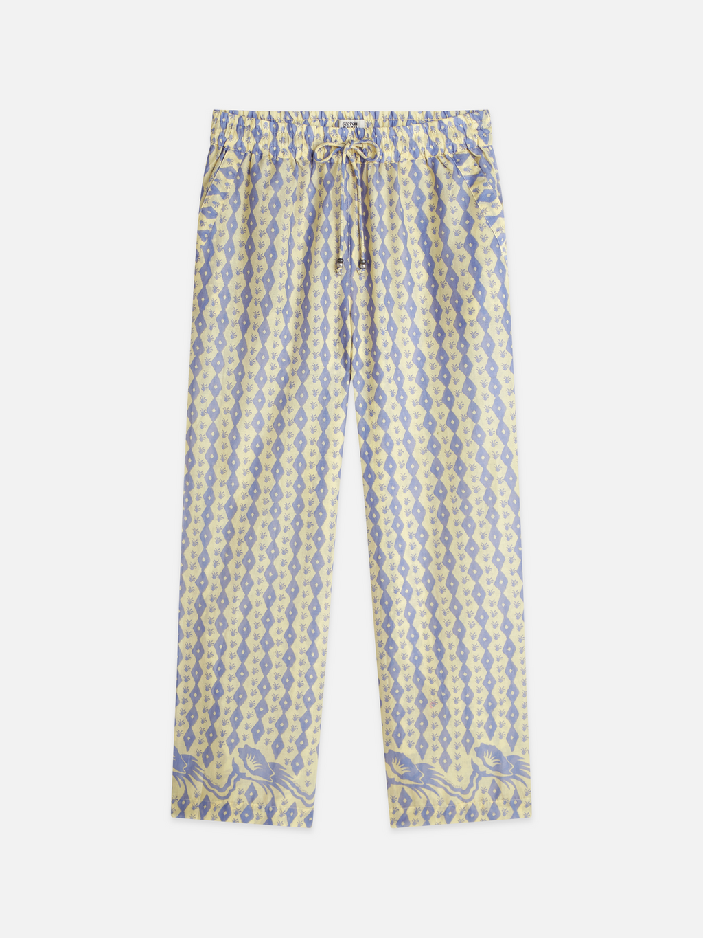 Gia printed cotton voile pants