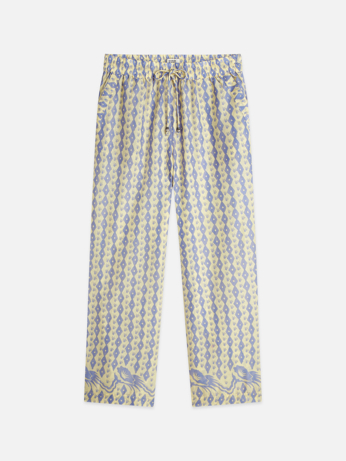 Gia printed cotton voile pants
