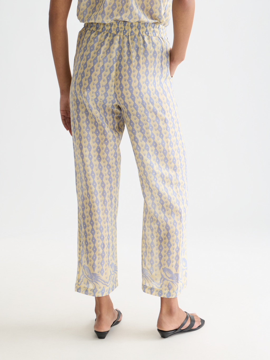 Gia printed cotton voile pants