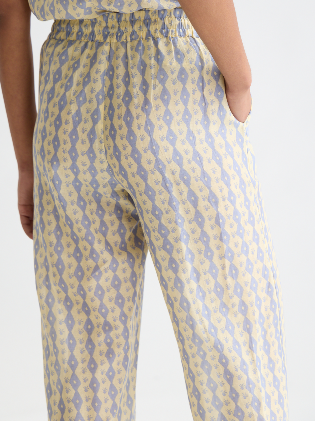 Gia printed cotton voile pants