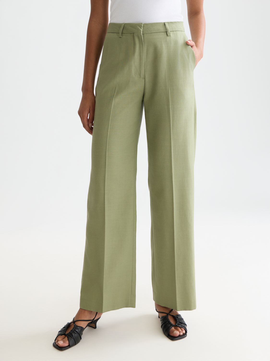 Edie High rise wide leg pants