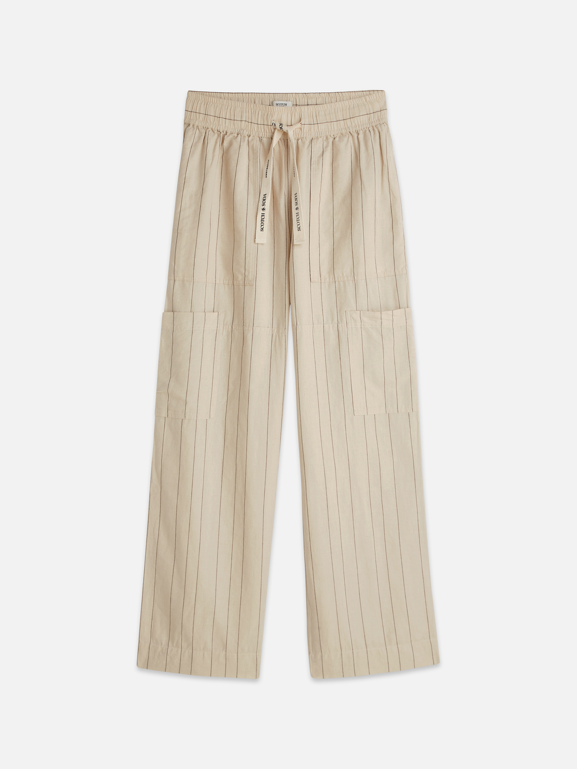 Noa Linen high-rise wide-leg relaxed pants