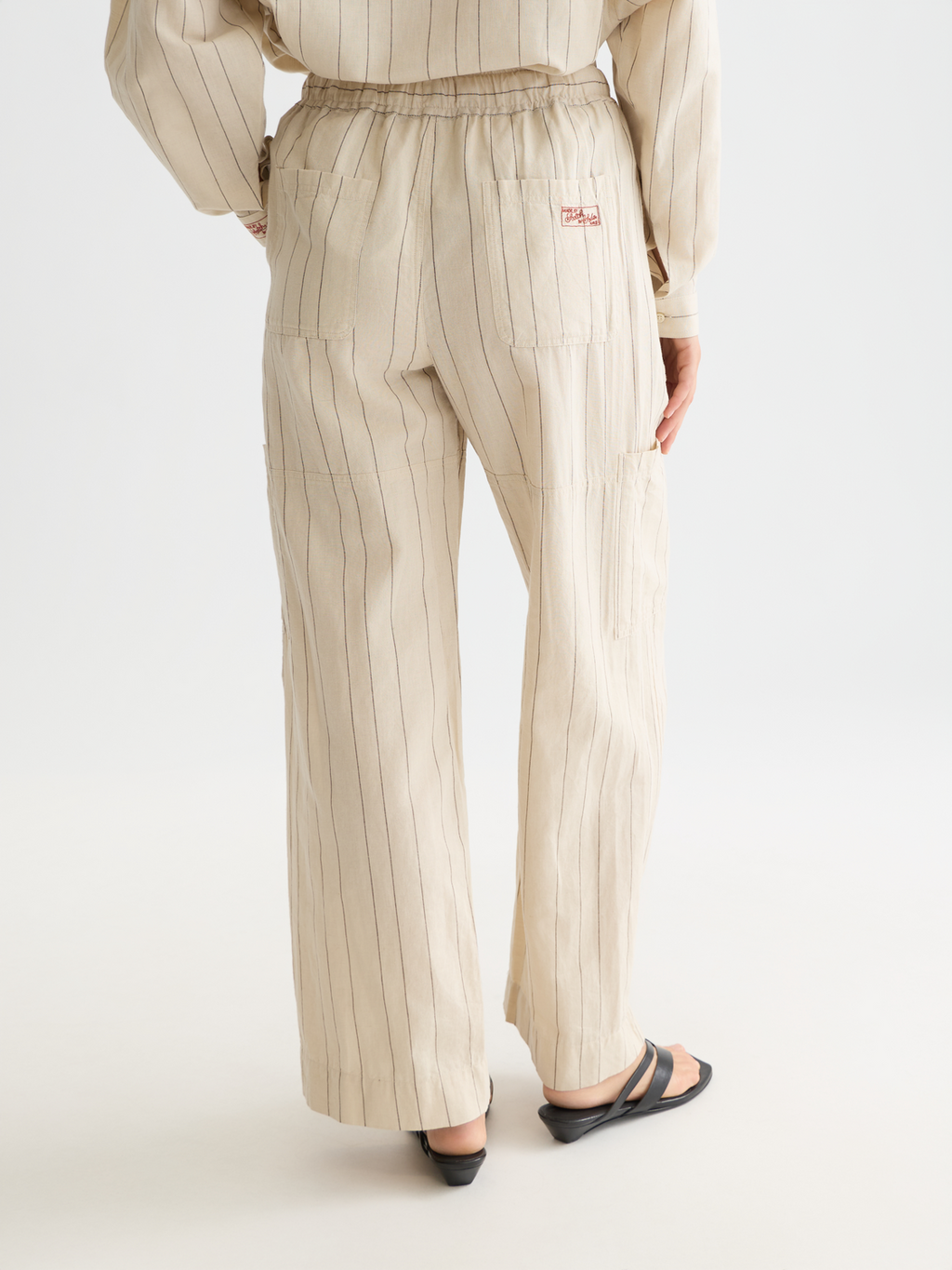 Noa Linen high-rise wide-leg relaxed pants