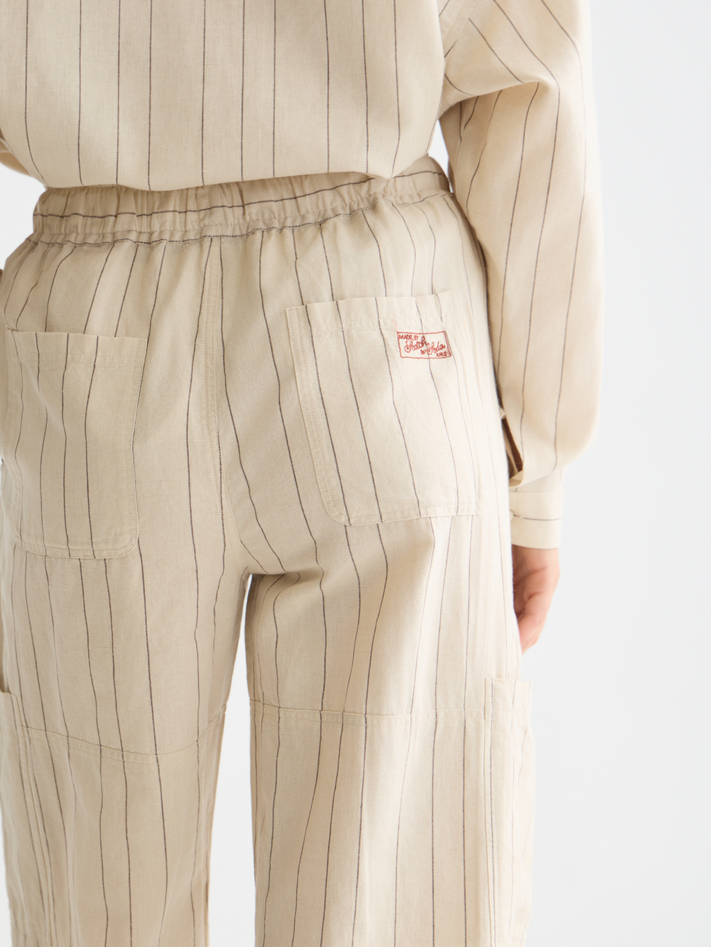 Noa Linen high-rise wide-leg relaxed pants