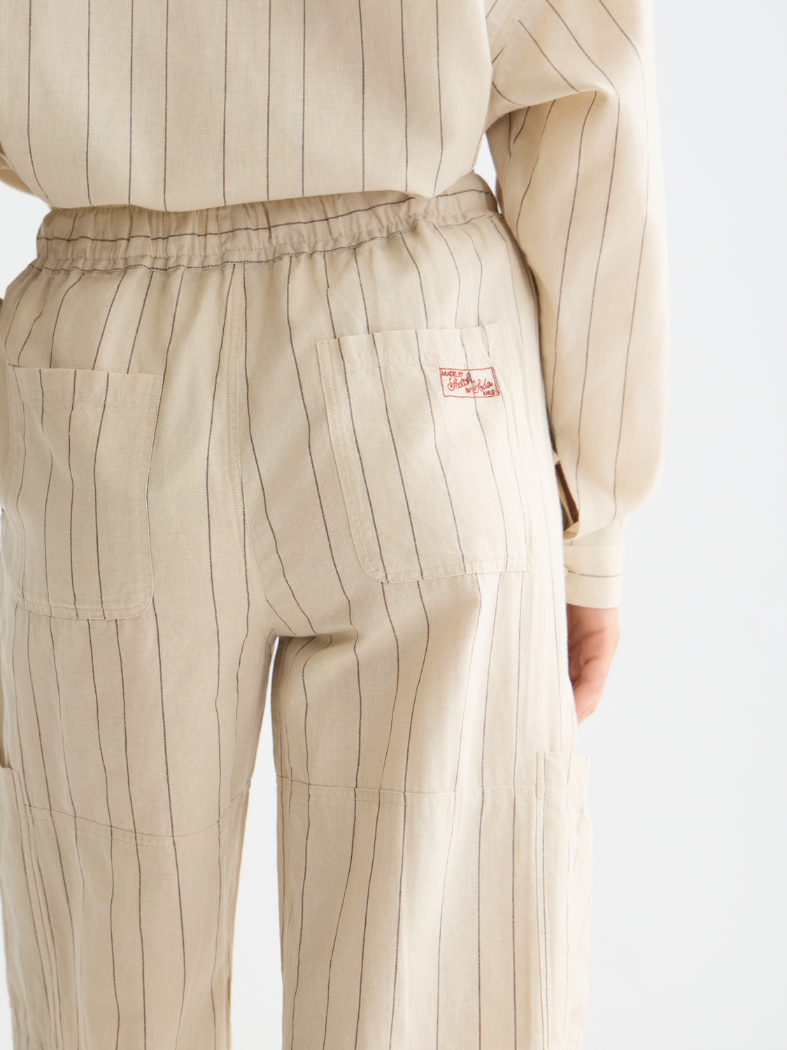 Noa Linen high-rise wide-leg relaxed pants