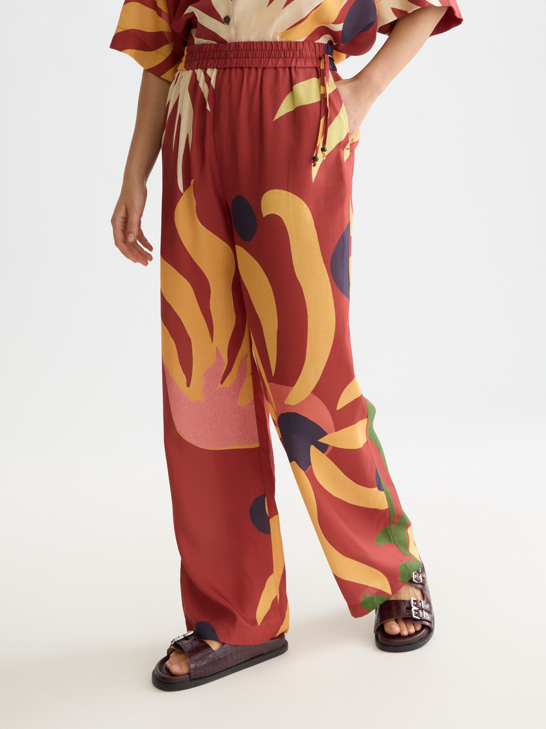 Gia printed pants