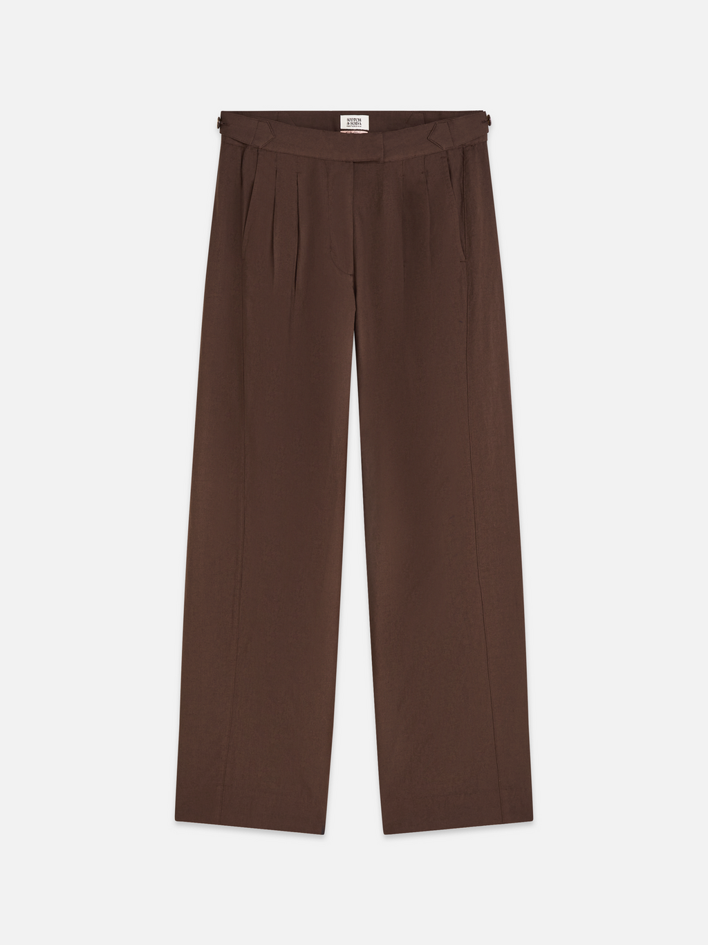 Quinn mid rise wide leg linen cotton pants