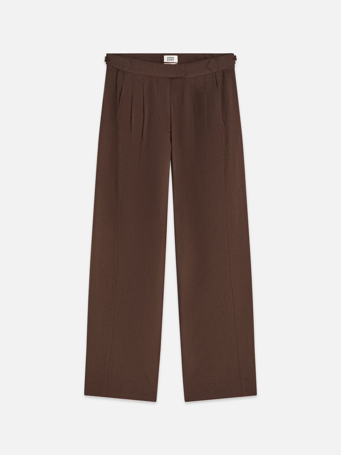 Quinn mid rise wide leg linen cotton pants