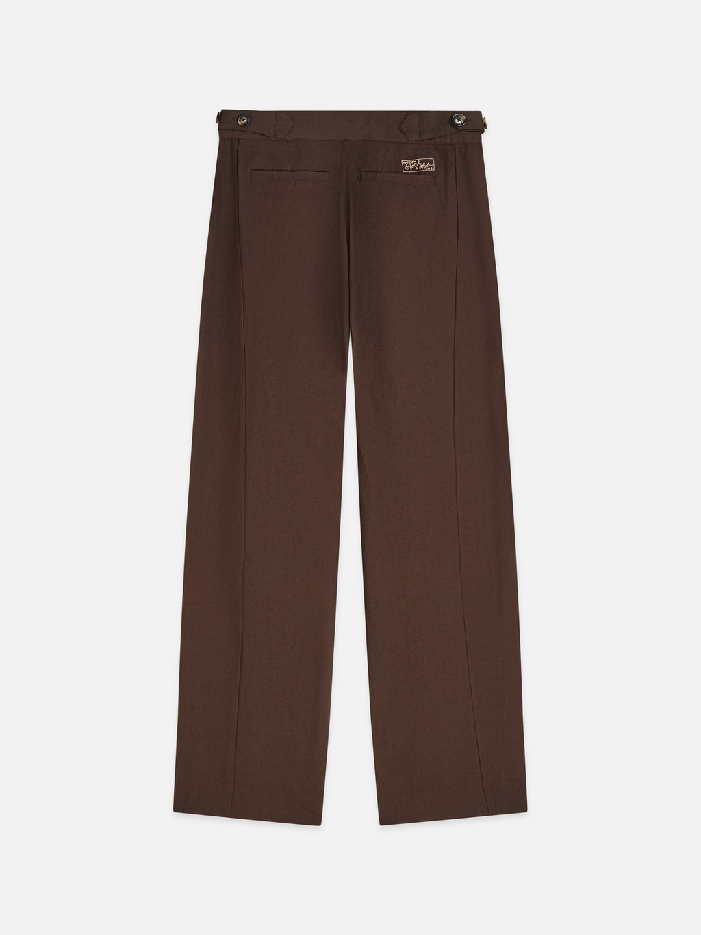 Quinn mid rise wide leg linen cotton pants