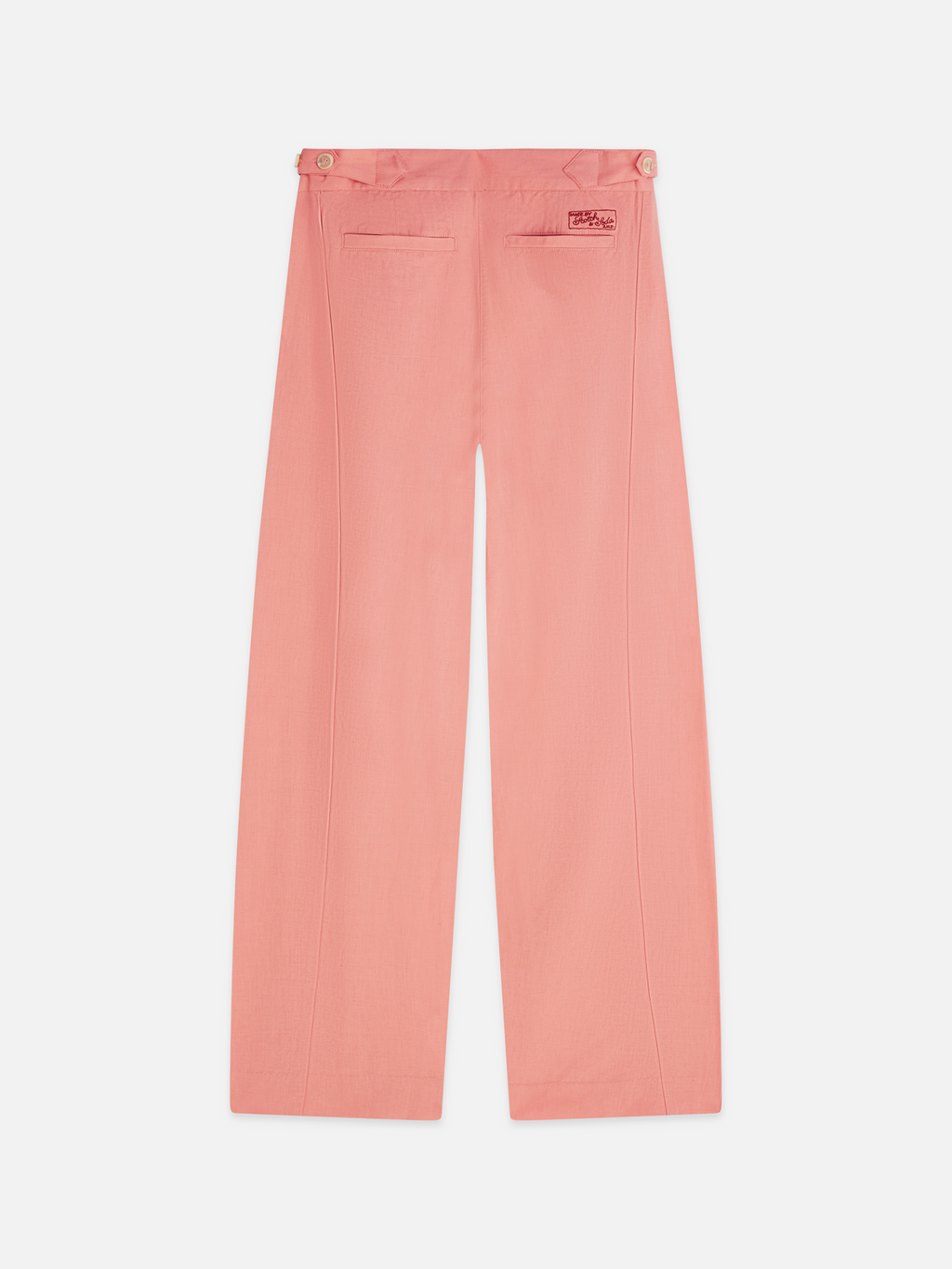 Quinn mid rise wide leg linen cotton pants
