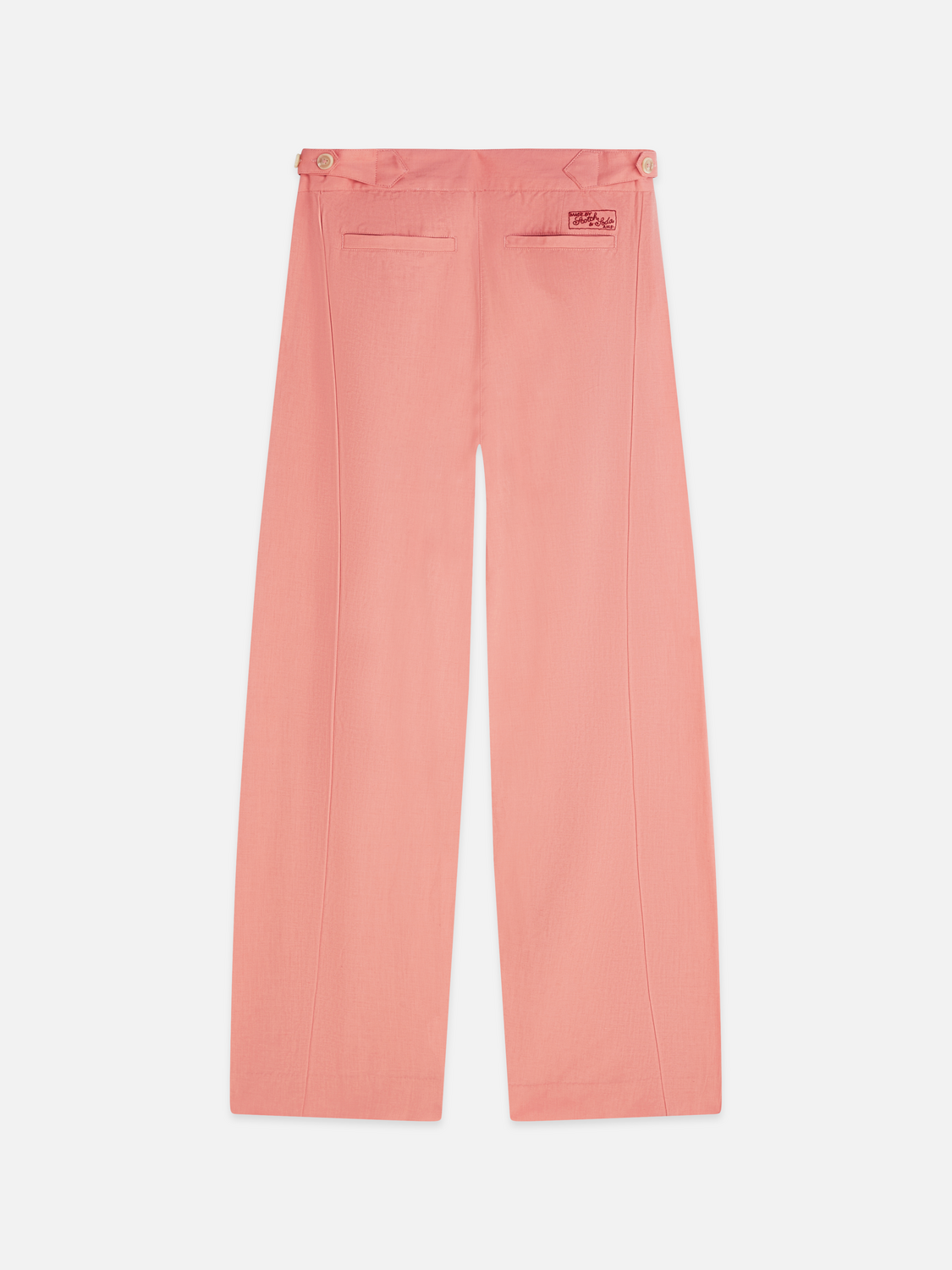 Quinn mid rise wide leg linen cotton pants