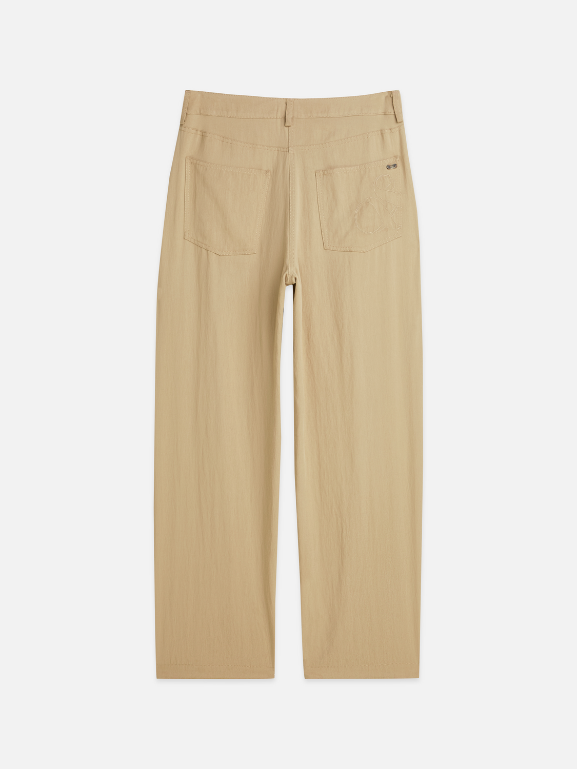 Lotus Twill high rise barrel leg pants