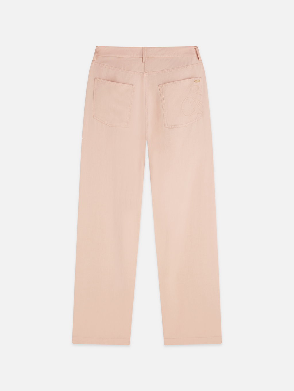Lotus Twill high rise barrel leg pants