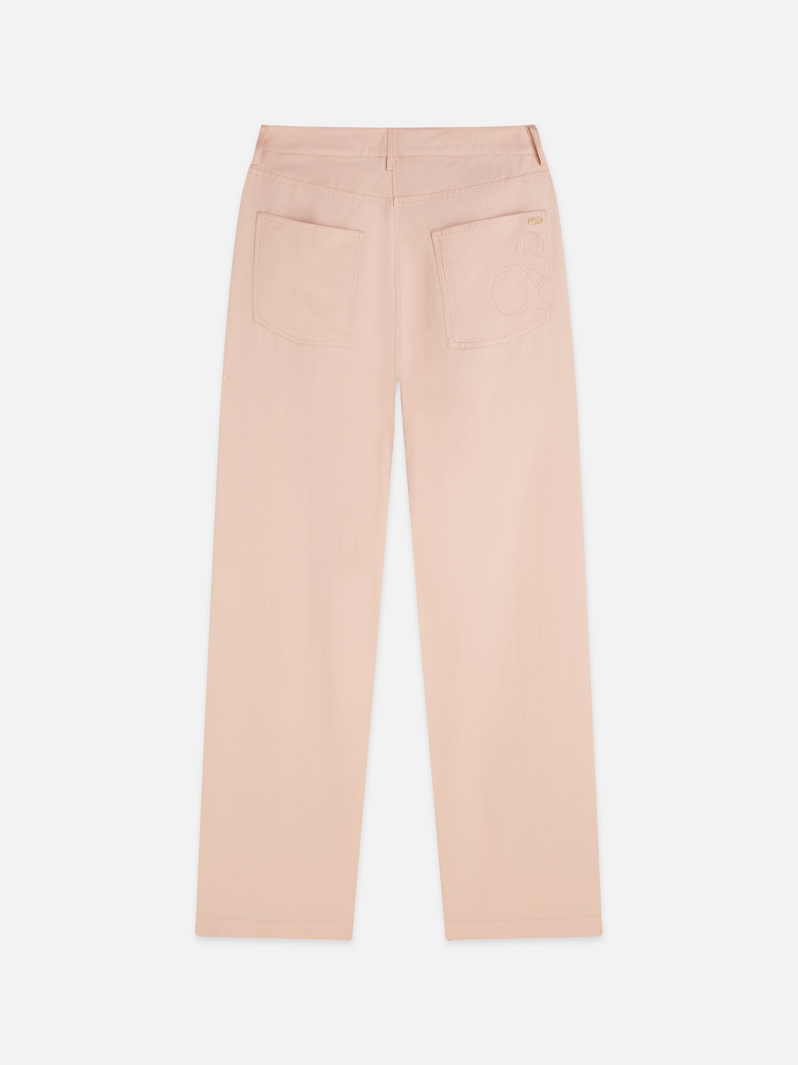 Lotus Twill high rise barrel leg pants