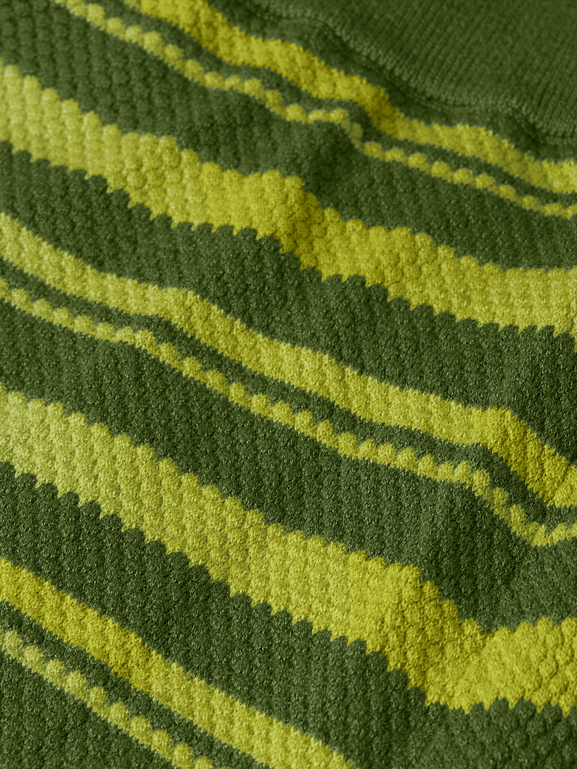 Textured stripe knitted trousers