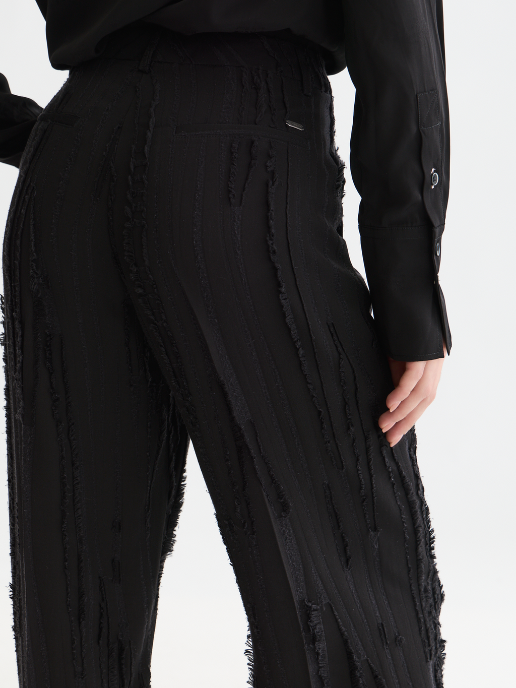 Edie high-rise wide-leg pants