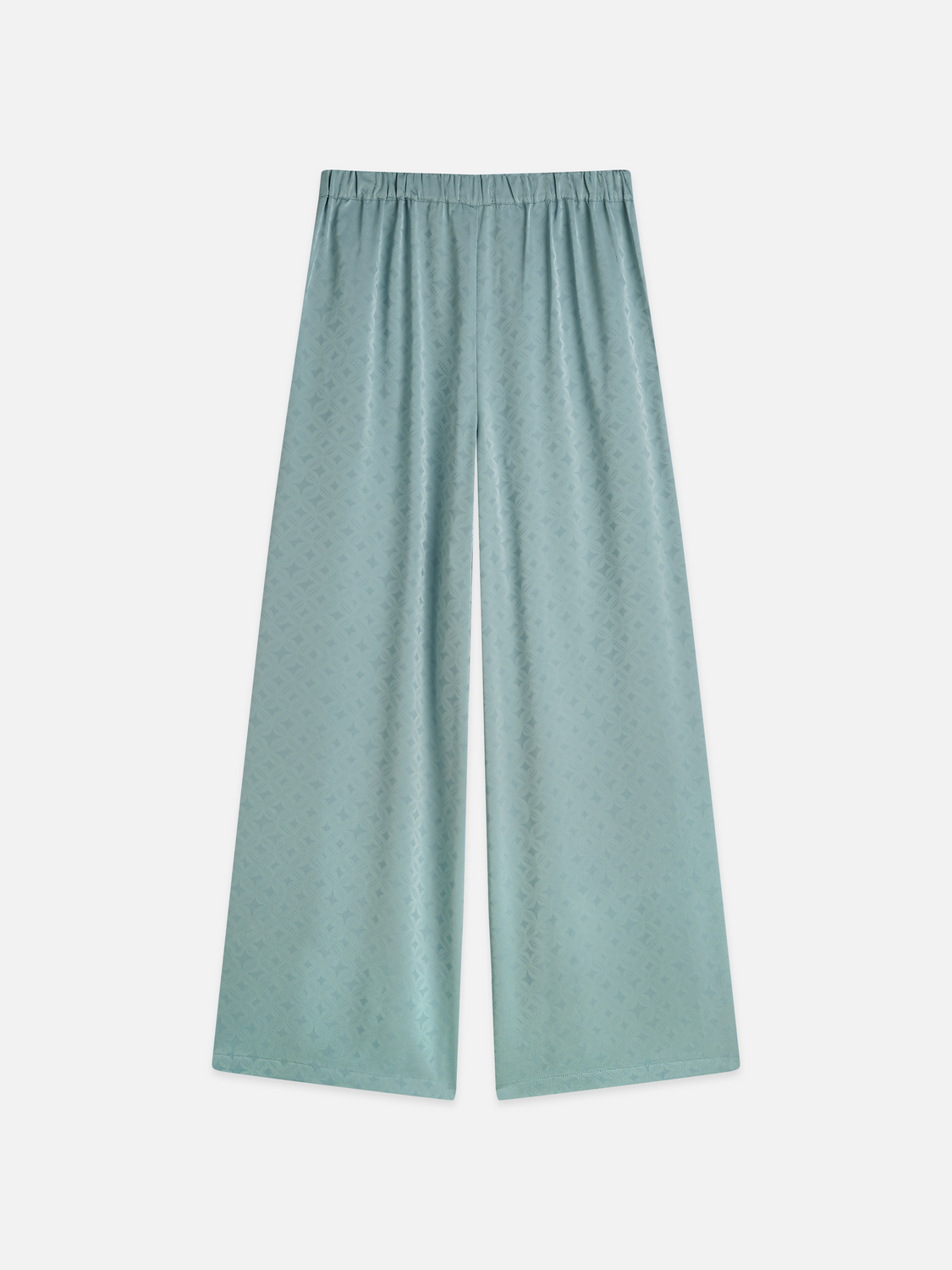 Eleni high-rise wide-leg jacquard pants