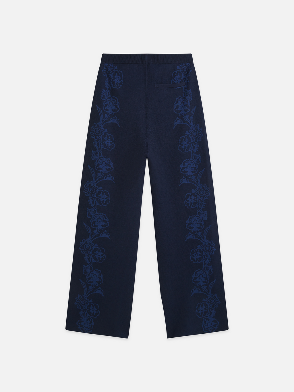 Jacquard knitted relaxed trousers