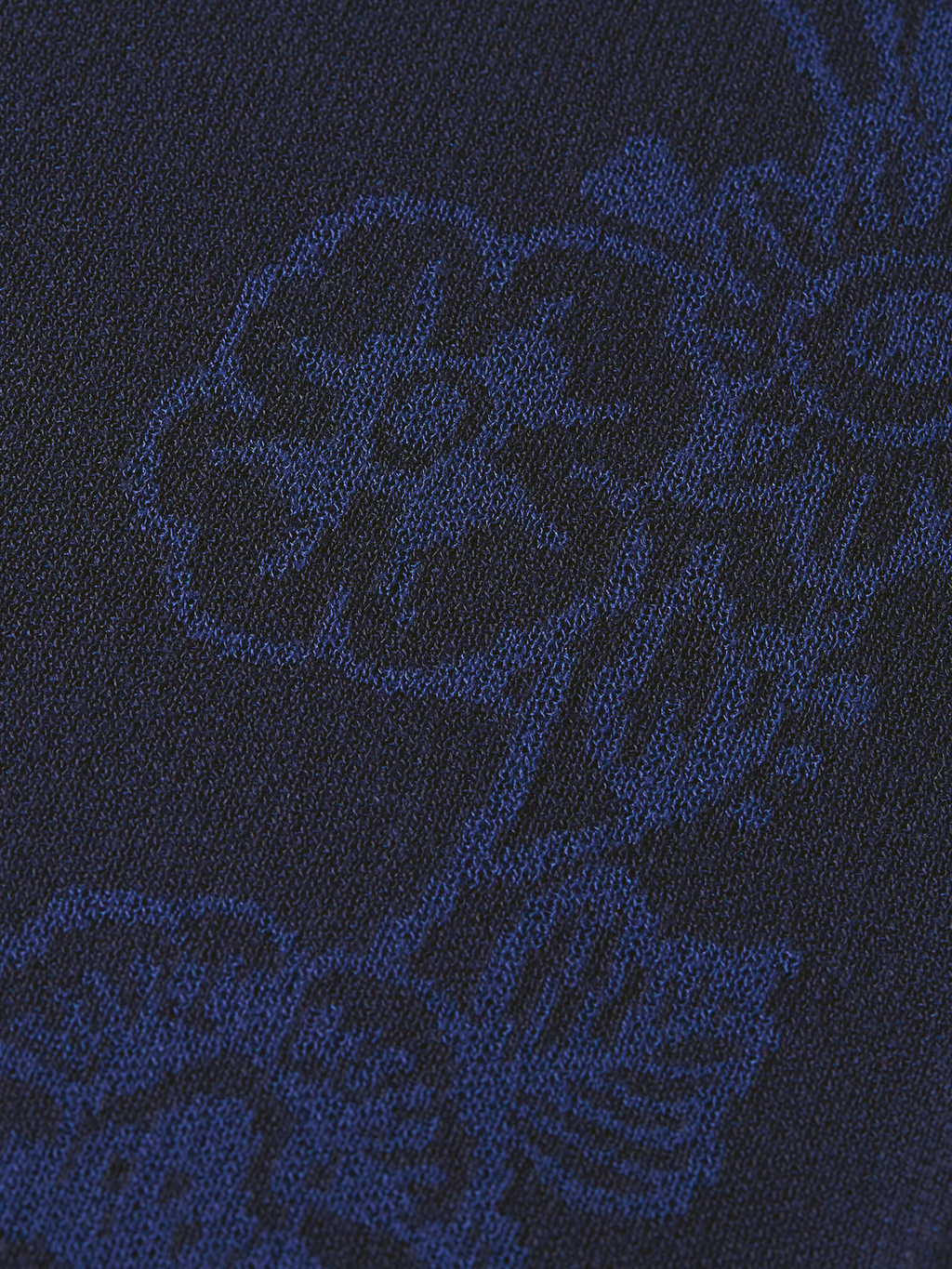 Jacquard knitted relaxed trousers
