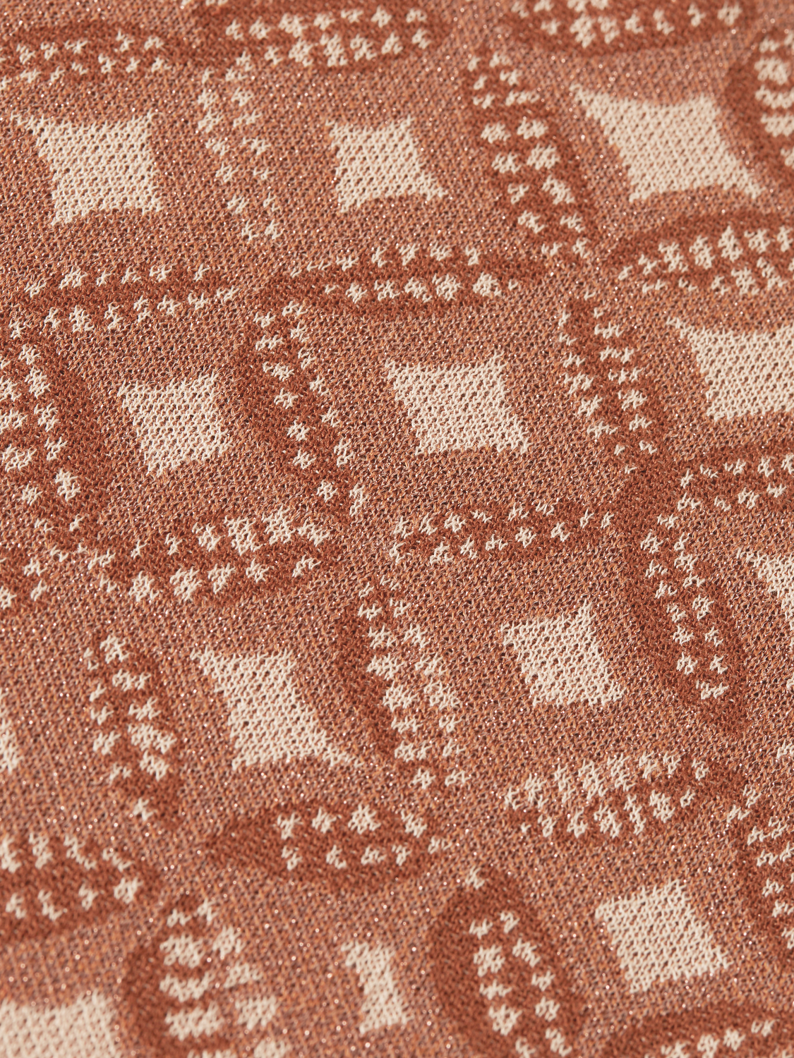 Jacquard knitted relaxed trousers