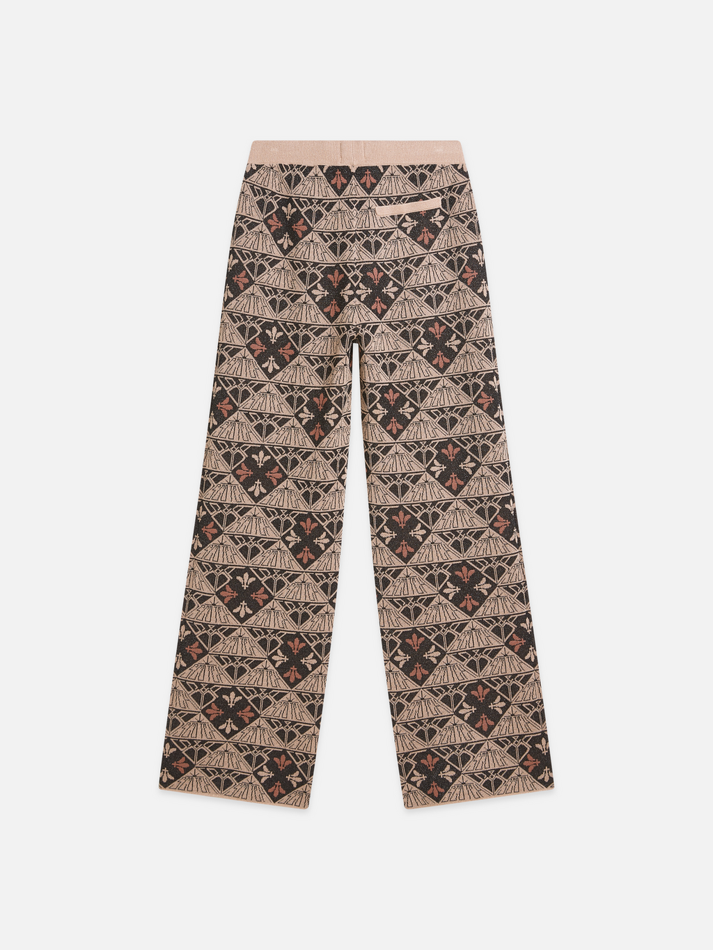 Monogram jacquard relaxed trousers