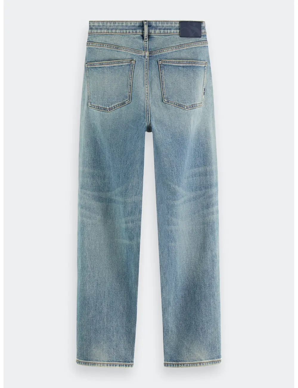 Sky Straight Jeans flat lay back view by Scotch & Soda