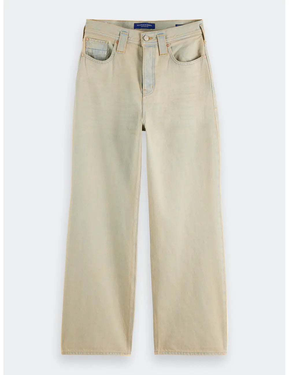 Deep Loose Fit Jeans flat lay front view by Scotch & Soda