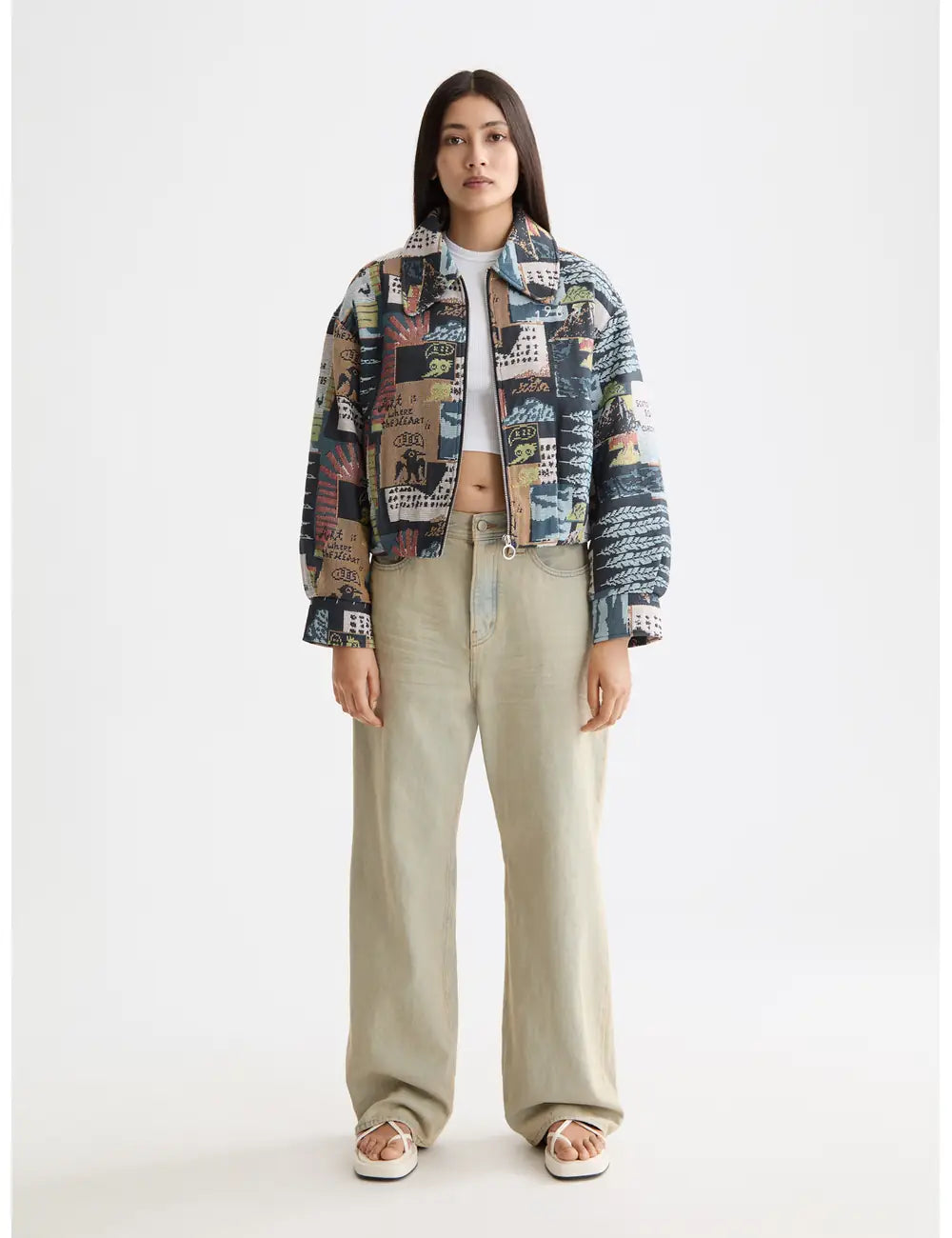 Deep Loose Fit Jeans full model shot showing overall fit by Scotch & Soda