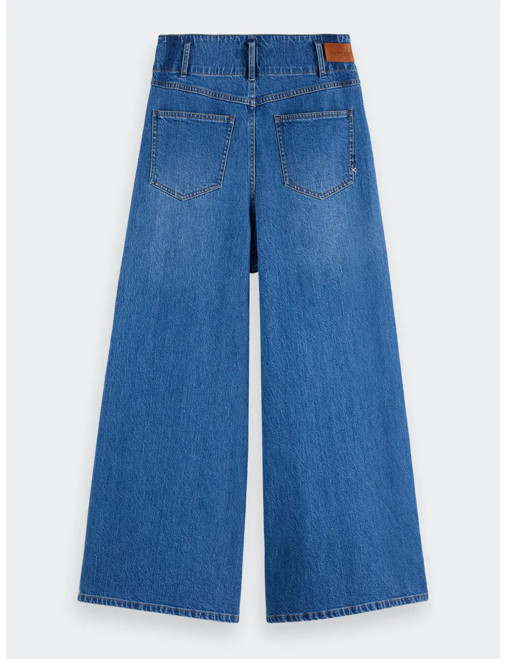 Wave Cropped Jeans flat lay back view by Scotch & Soda