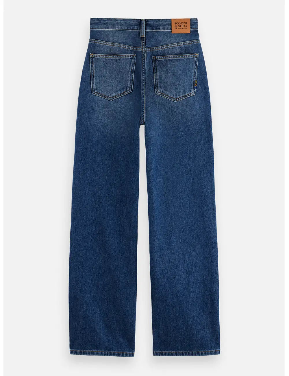 Ripple Straight Jeans flat lay back view by Scotch & Soda