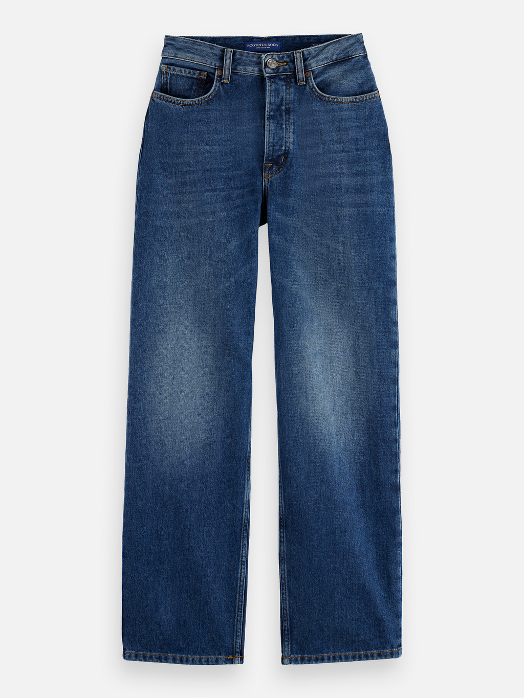 Ripple straight denim