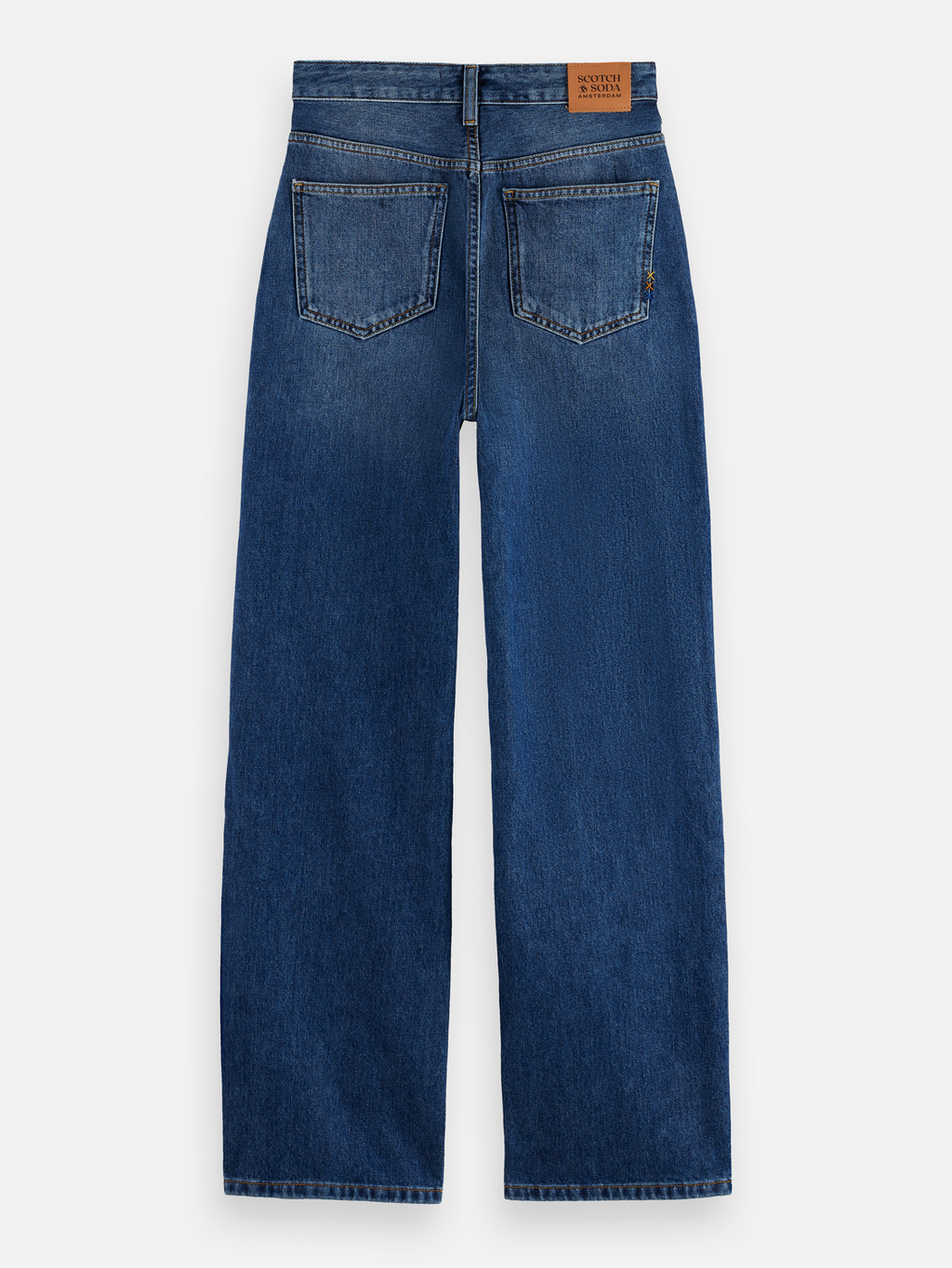 Ripple straight denim