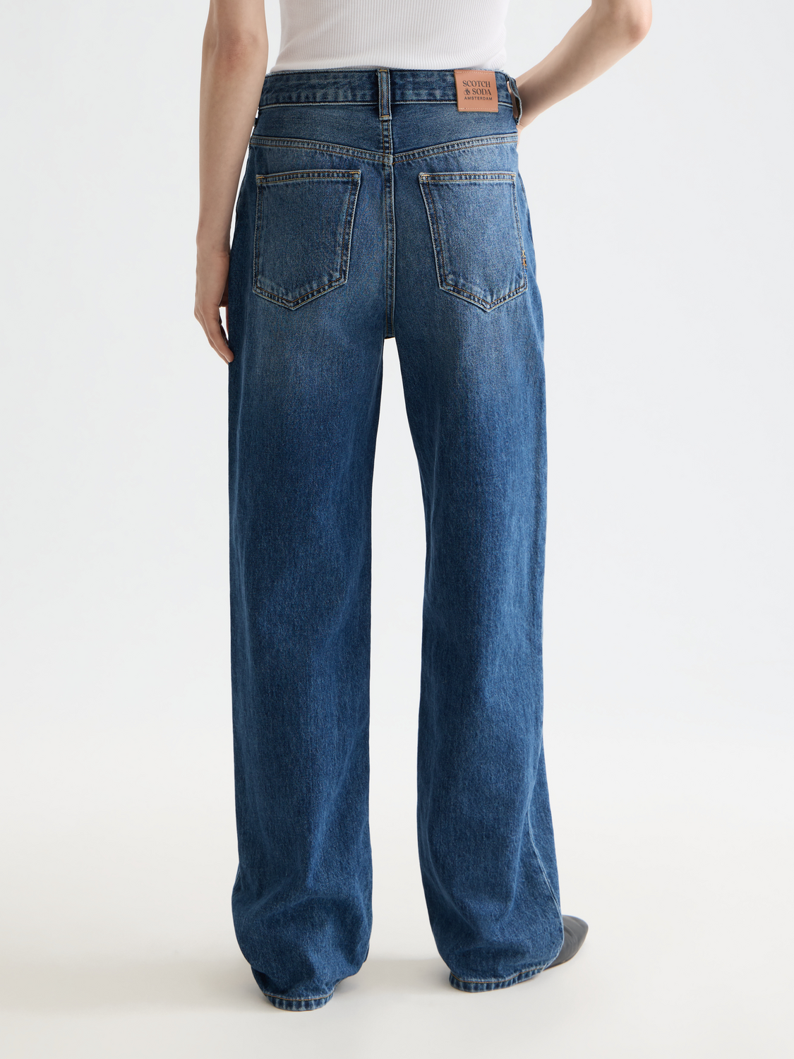 Ripple straight denim