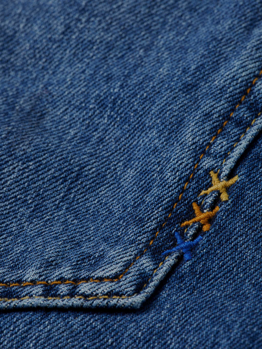Ripple straight denim
