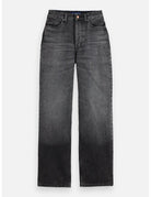 Core Ripple Straight Jeans  — Absolute Black flat lay showing product details by Scotch & Soda