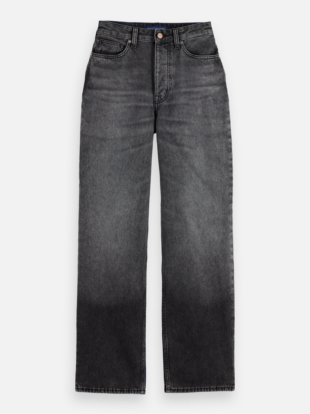 Ripple straight jeans — Absolute Black