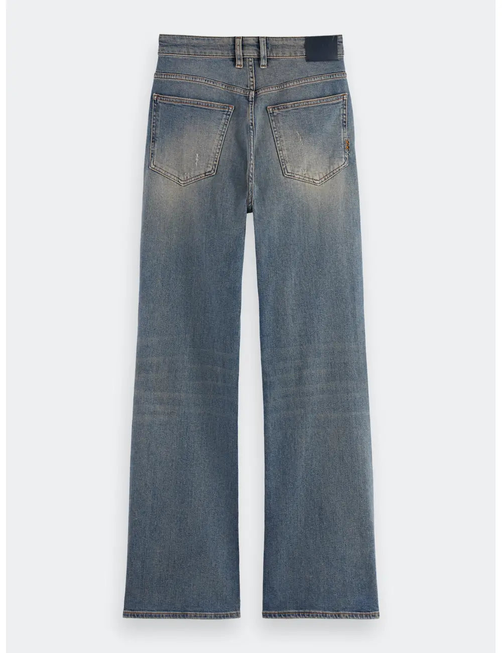 Glow Bootcut Jeans flat lay back view by Scotch & Soda