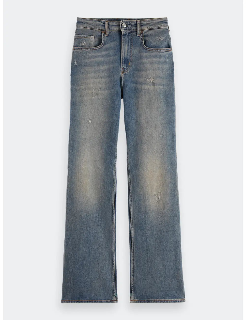 Glow Bootcut Jeans flat lay front view by Scotch & Soda