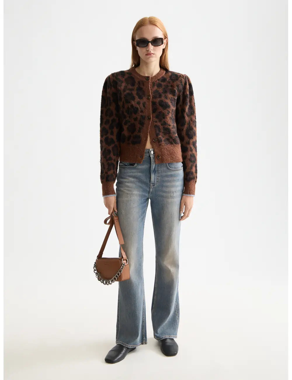 Glow Bootcut Jeans full model shot showing overall fit by Scotch & Soda