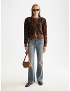 Glow Bootcut Jeans full model shot showing overall fit by Scotch & Soda