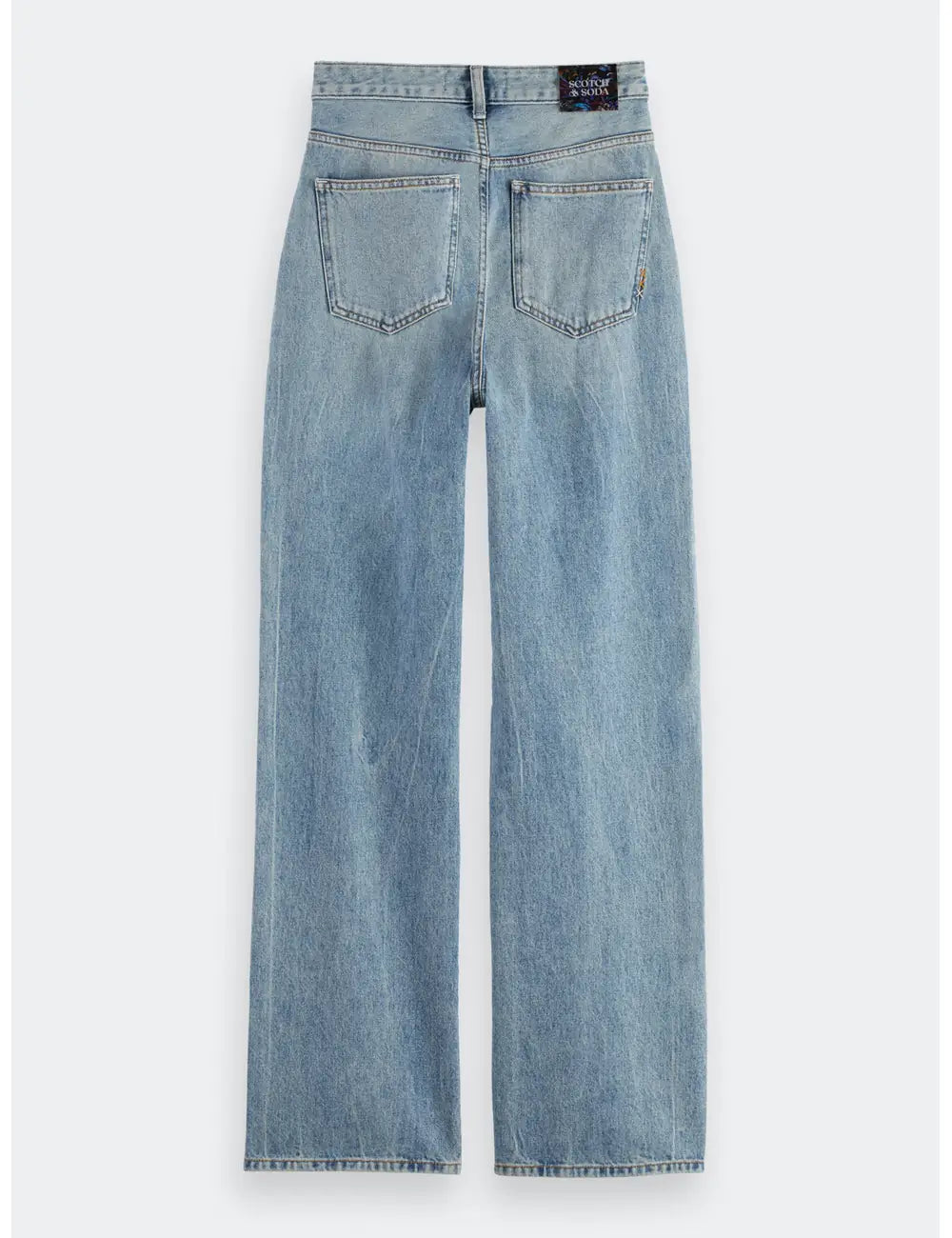 Ripple Straight Jeans flat lay back view by Scotch & Soda