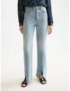 Ripple Straight Jeans close-up on model showing fit and detail by Scotch & Soda