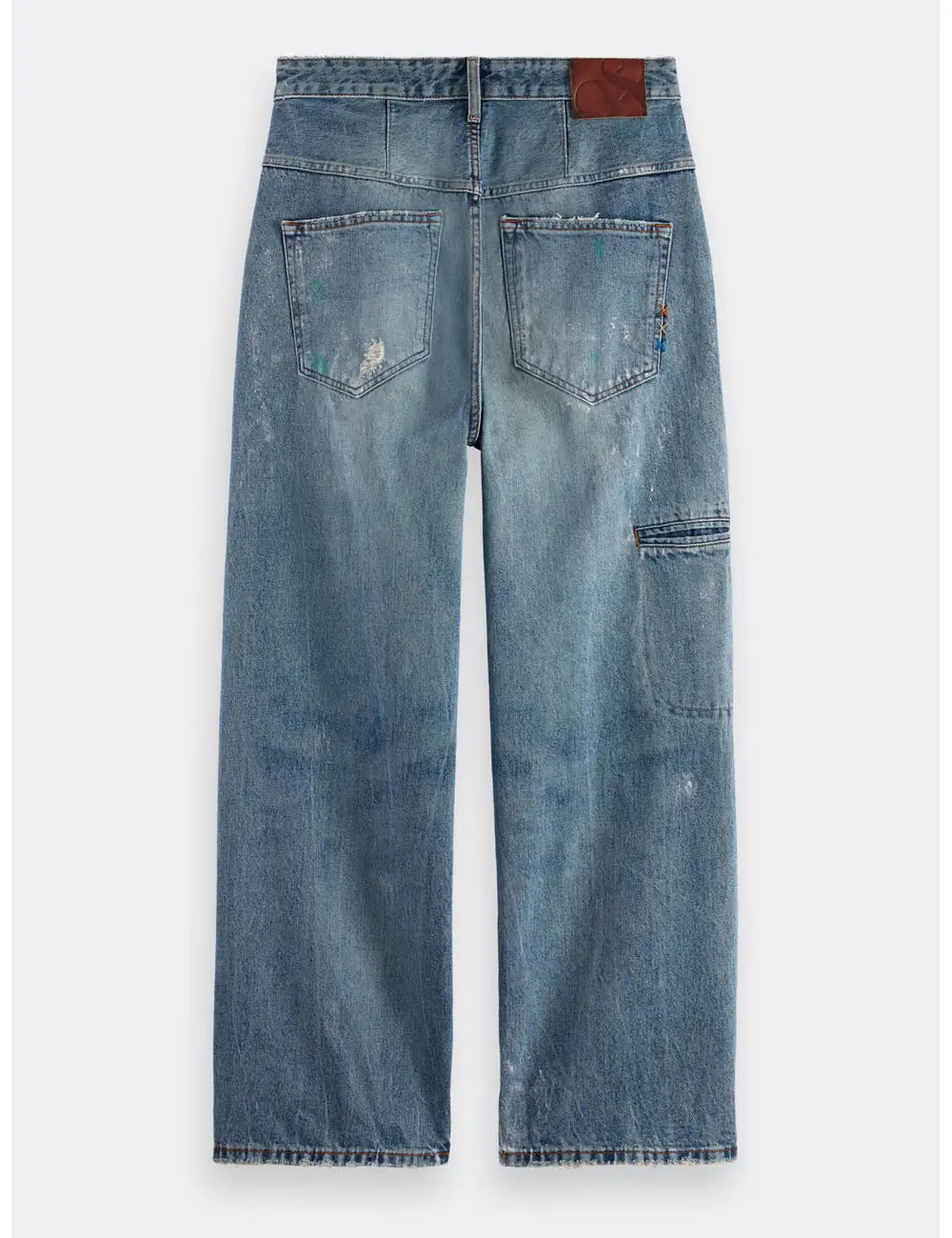 Deep Loose Jeans flat lay back view by Scotch & Soda